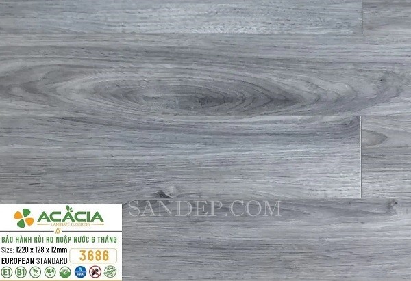 Sàn gỗ Acacia 12mm A3686 Cốt xanh
