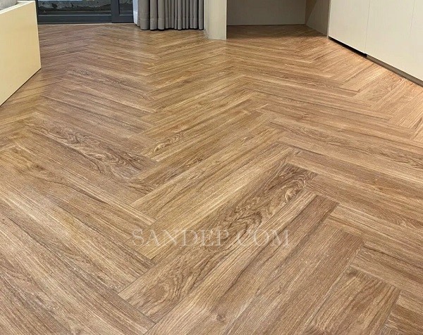 Sàn gỗ xương cá Acacia A095 cốt xanh 12mm