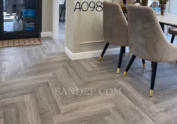 Sàn gỗ Acacia A098 Cốt xanh xương cá 12mm
