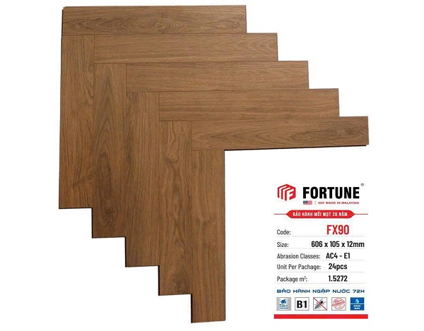 Sàn gỗ Fortune xương cá FX90