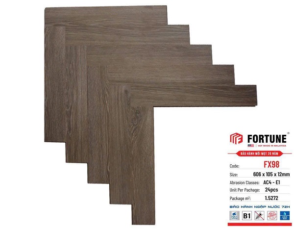 Sàn gỗ Fortune xương cá FX98