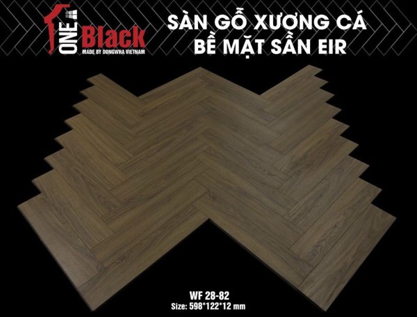 Sàn gỗ One Black xương cá W28-82