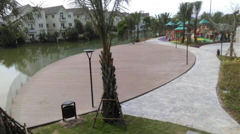 sàn ngoài trời dự án Vinhomes Riverside