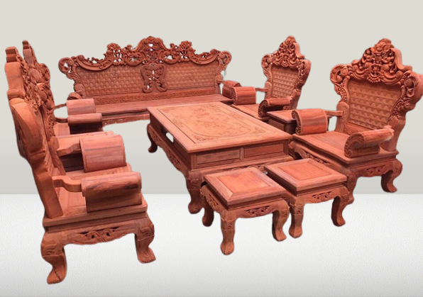 bộ bàn ghế gỗ hương Nam Phi