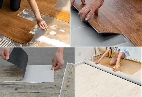 Các kiểu thi công lắp đặt sàn nhựa