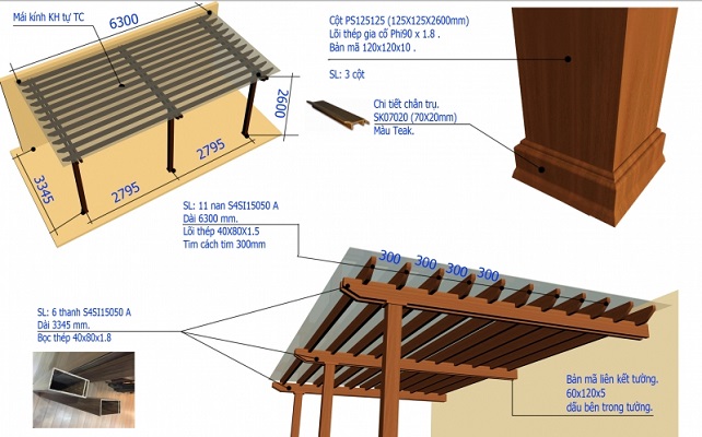 cách làm giàn hoa gỗ nhựa