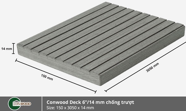 Sàn conwood deck6-14 chống trơn trượt