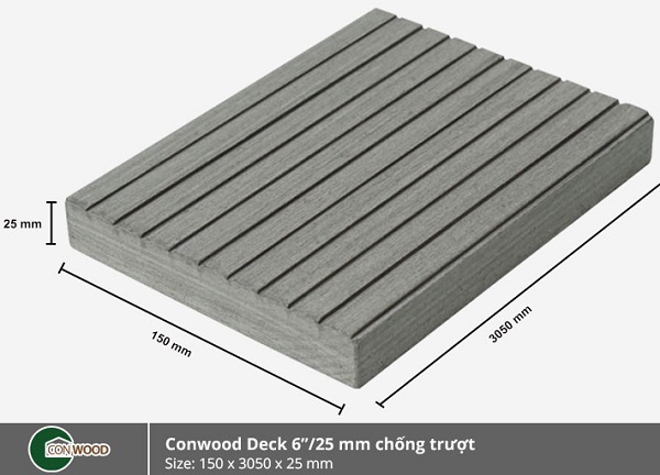 Sàn conwood deck6-25 chống trơn trượt