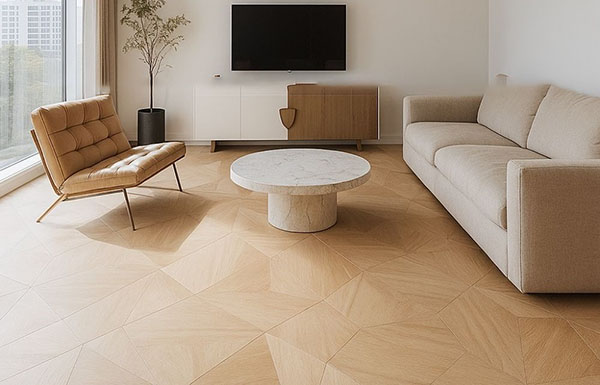 Hoa văn bất đối xứng mềm mại