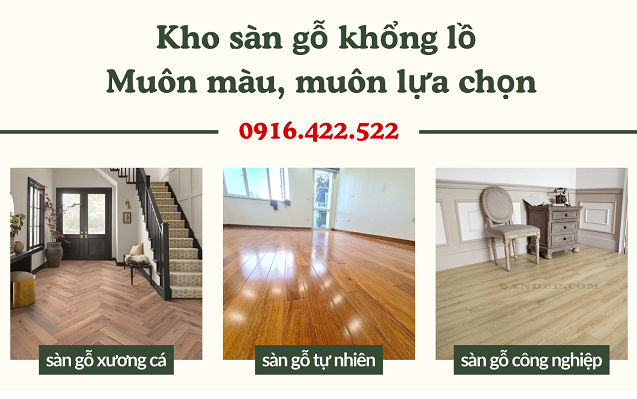 kho sàn gỗ khổng lồ