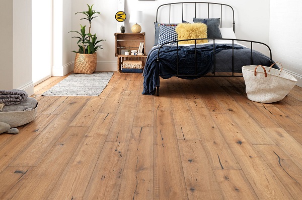 lát sàn gỗ tự nhiên phòng ngủ