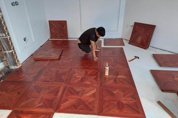 mẫu sàn gỗ hoa văn hương lào