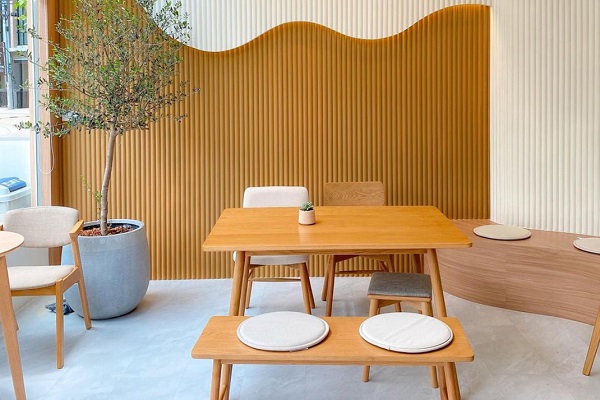 ốp tường nhựa quán cafe đẹp