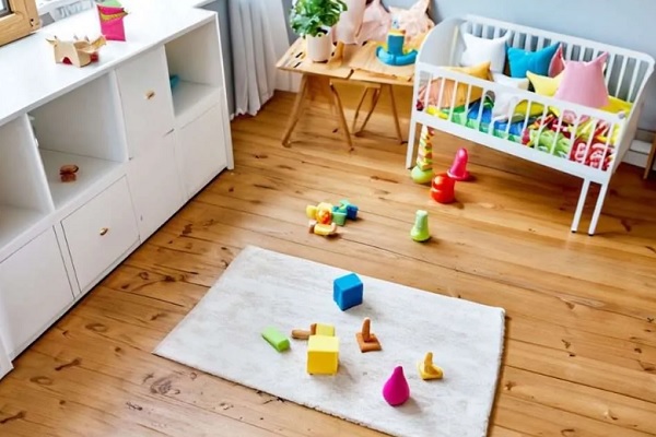 Sàn gỗ 12mm lát nhà trẻ