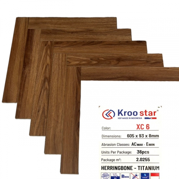 Sàn gỗ KrooStar xương cá XC6