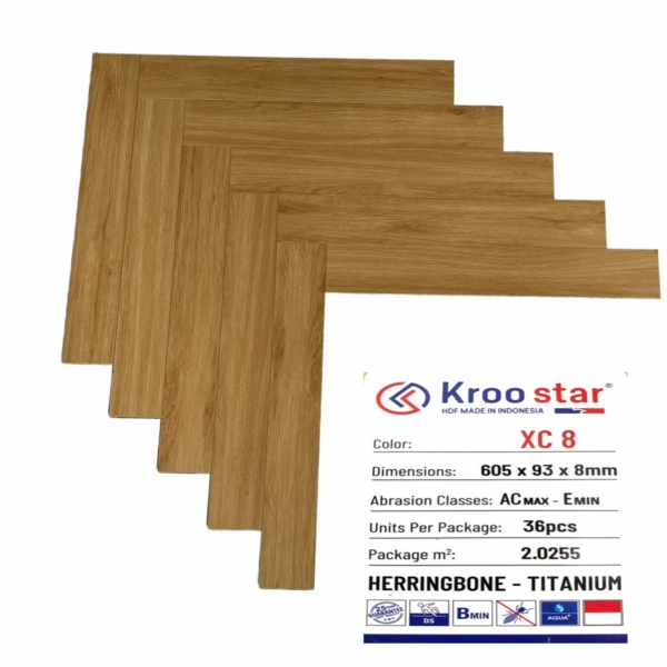 Sàn gỗ KrooStar xương cá XC8