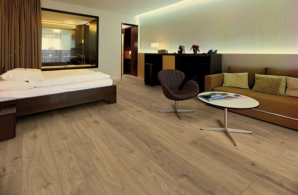 sàn gỗ công nghiệp kronoswiss phòng ngủ
