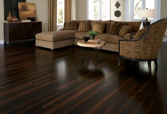 sàn gỗ công nghiệp màu tối
