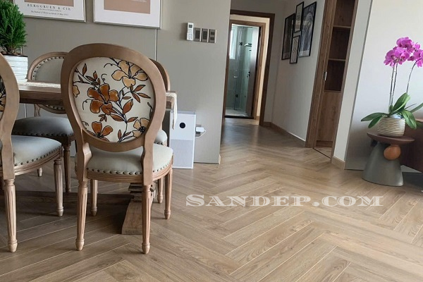 sàn gỗ xương cá công nghiệp