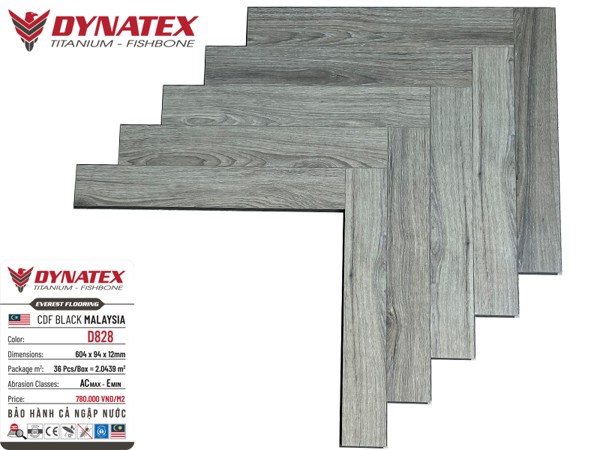 Sàn gỗ DYNATEX cốt đen D828
