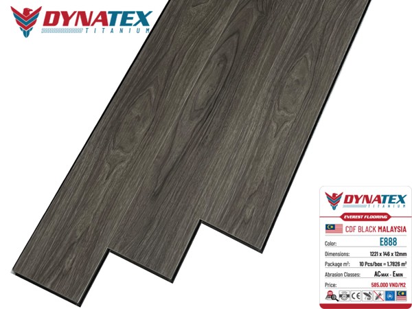 Sàn gỗ DYNATEX E888 cốt đen