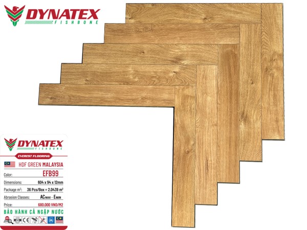 Sàn gỗ DYNATEX cốt đen EFB99