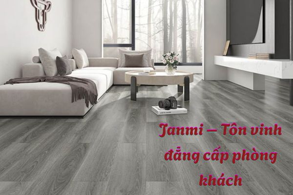 sàn gỗ janmi phòng khách