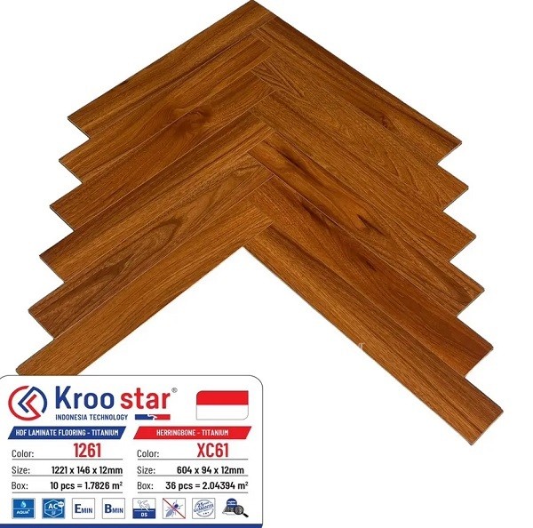 Sàn Gỗ Xương Cá KrooStar - Waterproof XC61