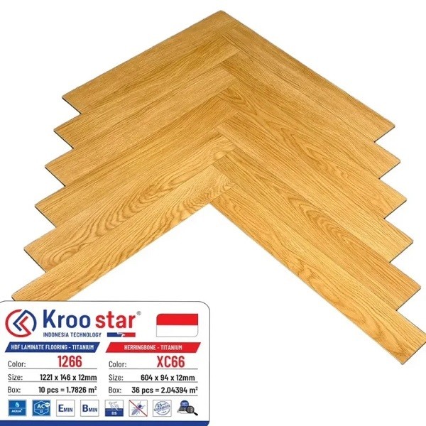 Sàn Gỗ Xương Cá KrooStar XC66
