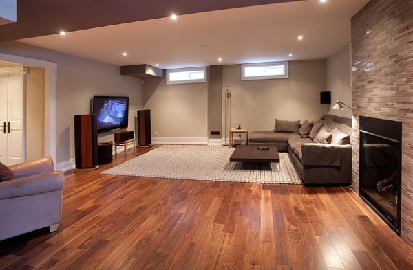 sàn gỗ tự nhiên lát phòng khách