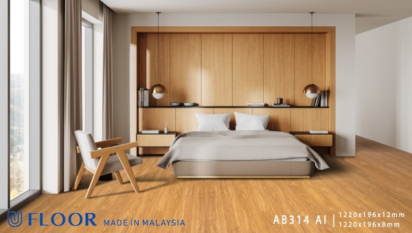 Vân gỗ sàn gỗ U Floor AB314 AI
