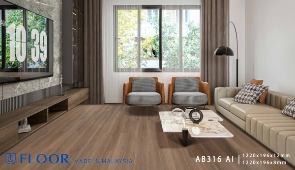 Vân gỗ sàn gỗ U Floor AB316 AI