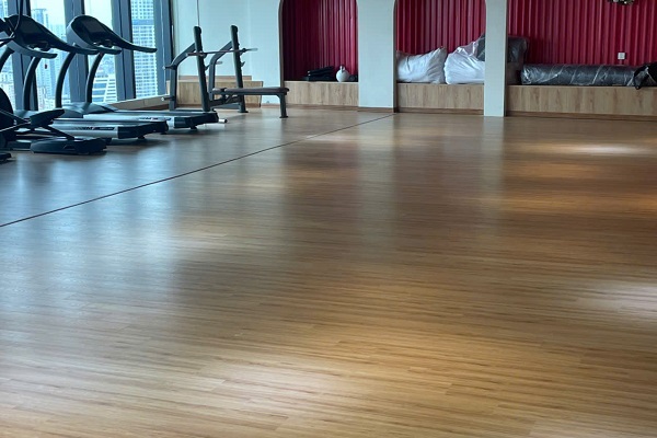 sàn gỗ việt nam phòng tập gym