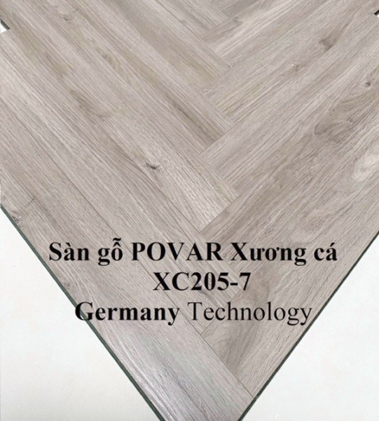 Sàn gỗ Povar XC205-7 – Ghi sáng thanh lịch