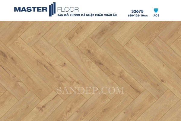 Sàn gỗ Master Floor xương cá Mã 32675