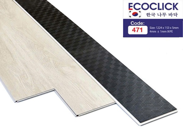 Mẫu sàn nhựa hèm khóa EcoClick 471