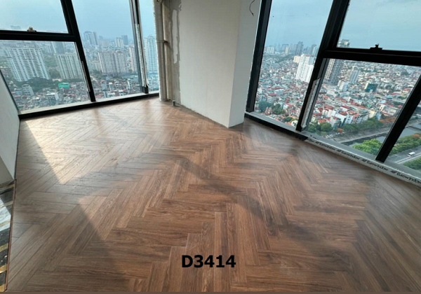 Sàn gỗ Charm Wood 12mm xương cá cốt đen