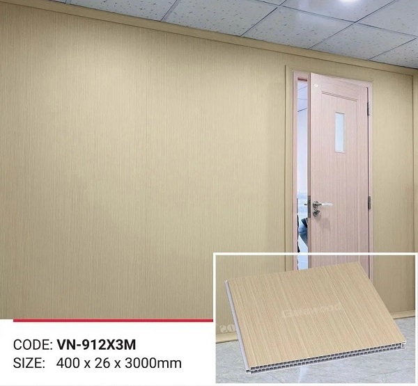 Vách ngăn nhựa giả gỗ 2 mặt Galawood VN-912
