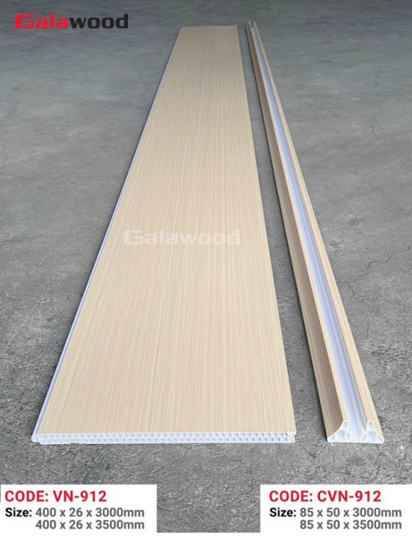 Vách ngăn nhựa giả gỗ 2 mặt Galawood VN-912