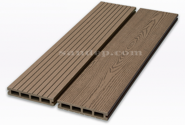 thanh mẫu sàn gỗ ngoài trời màu coffee
