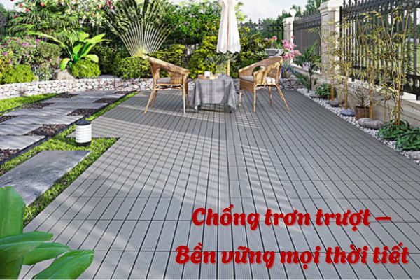 vỉ gỗ nhựa sân vườn